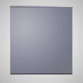 Roller Blind Blackout 15.7"x39.4" Gray