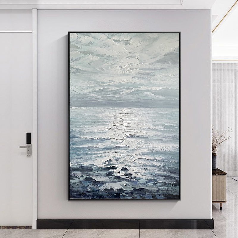 Hand Painted Abstract Landscape Oil Painting Oil Painting Seascape Clouds Nordic Wall Art Picture Modern Living Room Decor Hand Painted Abstract Landscape Oil Painting Oil Painting Seascape Clouds Nordic Wall Art Picture Modern Living Room Decor