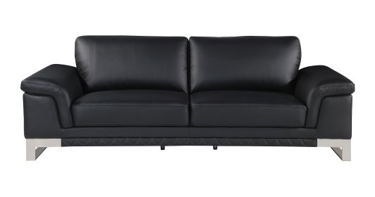 Top Grain Italian Leather Sofa (Color: as Pic)