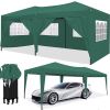 10 x 20 ft Heavy Duty Awning Canopy Pop Up Gazebo Marquee Party Wedding Event Tent with 6 Removable Sidewalls & Carry Bag