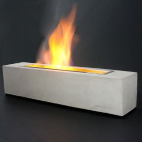 Tabletop Conrete Fire Bowl - Halloween Decor (STYLE: Cuboid)