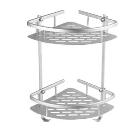 Bathroom Triangular Wall Shelf Holder, 2/3-Layer (size: 2-Layer)
