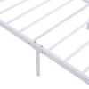 Full Size Metal Platform Bed Frame with  Four Drawers,Sockets and USB Ports ,Slat Support No Box Spring Needed