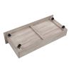 Full Size Metal Platform Bed Frame with  Four Drawers,Sockets and USB Ports ,Slat Support No Box Spring Needed