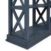 Console Table with 3-Tier Open Storage Spaces and 'X' Legs, Narrow Sofa Entry Table for Living Room, Entryway and Hallway